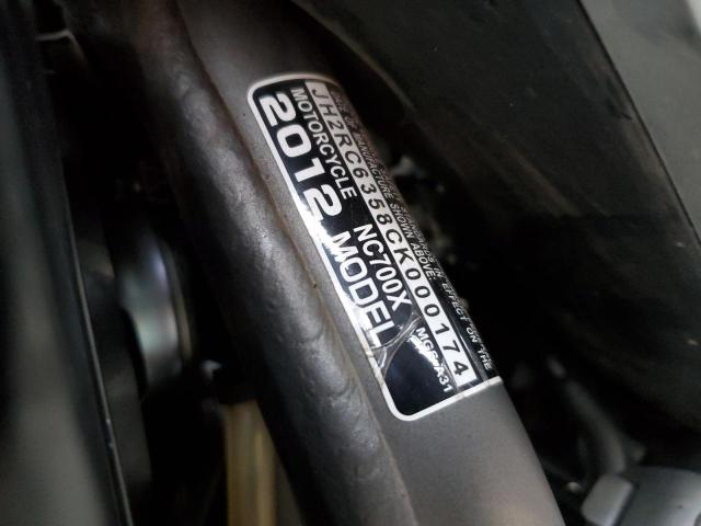 2012 HONDA NC700X JH2RC6358CK000174