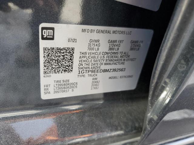 2021 GMC SIERRA K15 - 1GTP9EED8MZ392563