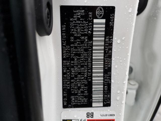 2021 TOYOTA AVALON XSE 4T1EA1AB9MU004728