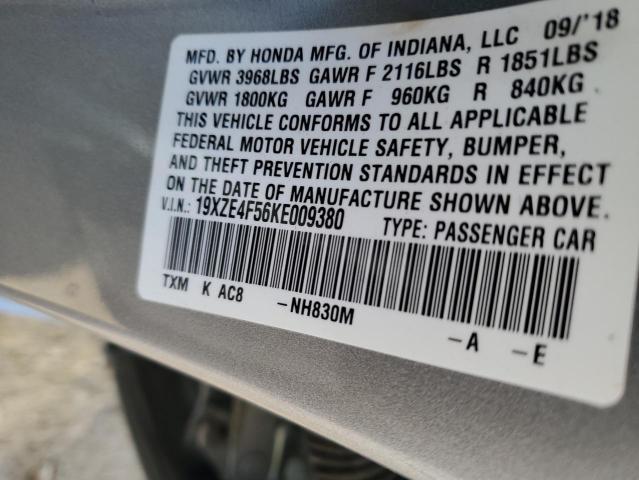 19XZE4F56KE009380 | 2019 HONDA INSIGHT EX