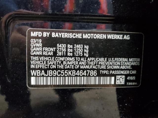 WBAJB9C55KB464786 2019 BMW M5, photo no. 12