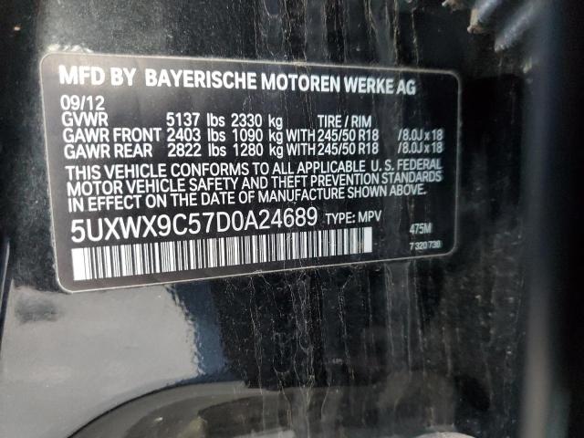 5UXWX9C57D0A24689 | 2013 BMW x3 xdrive28i