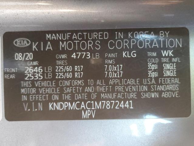 VIN KNDPMCAC1M7872441 2021 KIA Sportage, LX no.13