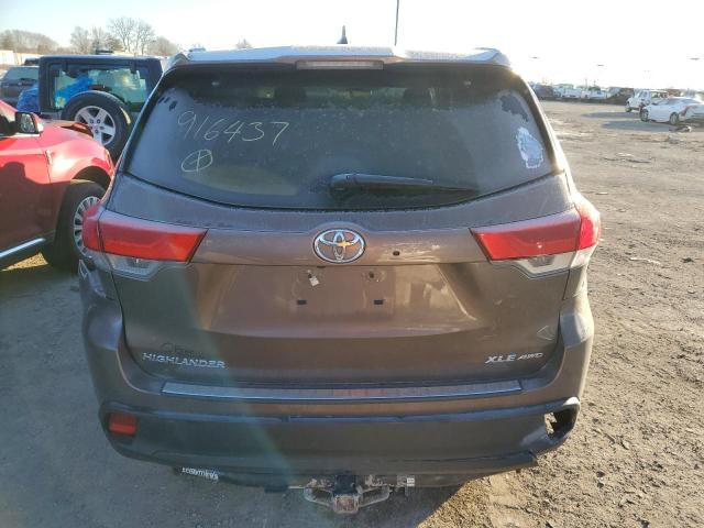 VIN 5TDJZRFHXKS916437 2019 Toyota Highlander, SE no.6