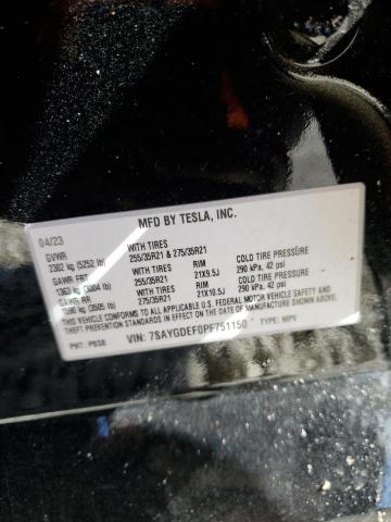 7SAYGDEF0PF751150 | 2023 TESLA MODEL Y