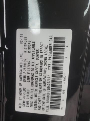 2016 ACURA TLX ADVANC 19UUB3F75GA002057