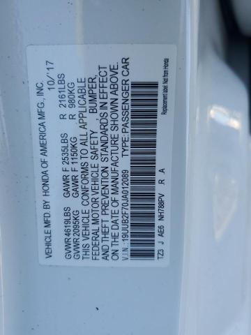 2018 ACURA TLX ADVANC 19UUB2F70JA012089