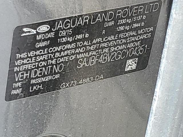 2016 JAGUAR XF R - SPO SAJBF4BV2GCY04351