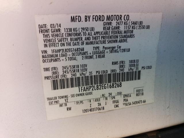 1FAHP2L83EG168268 | 2014 FORD TAURUS POL