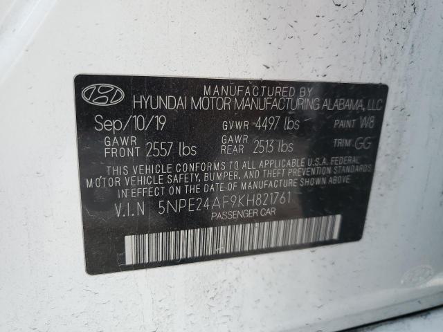 5NPE24AF9KH821761 | 2019 HYUNDAI SONATA SE