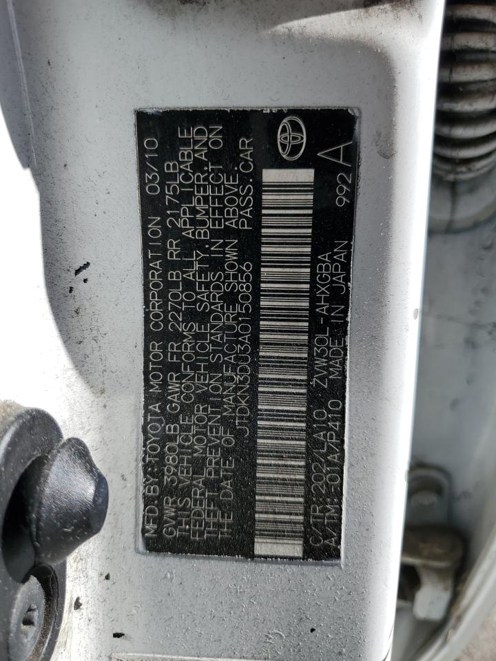 JTDKN3DU3A0150856 2010 Toyota Prius JTDKN3DU3A0150856 2010 Toyota Prius