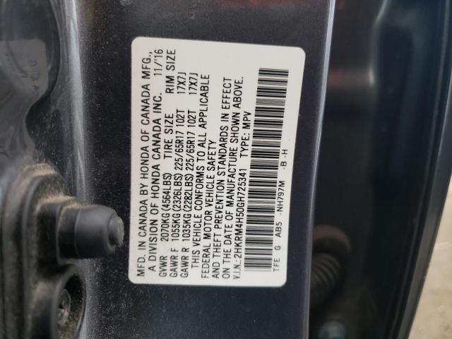 2HKRM4H50GH725341 | 2016 Honda cr-v ex