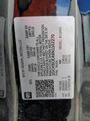 2022 CHEVROLET COLORADO L - 1GCHSCEA9N1102270
