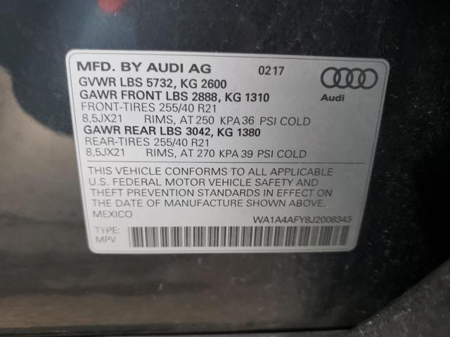 WA1A4AFY8J2008343 2018 AUDI SQ5 - Image 13