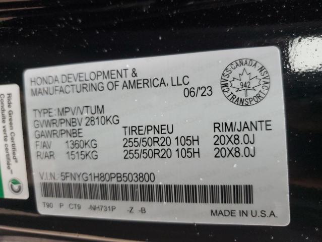 2023 HONDA PILOT ELIT - 5FNYG1H80PB503800