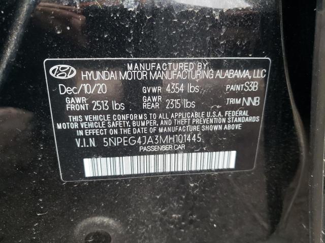 5NPEG4JA3MH101445 | 2021 HYUNDAI SONATA SE