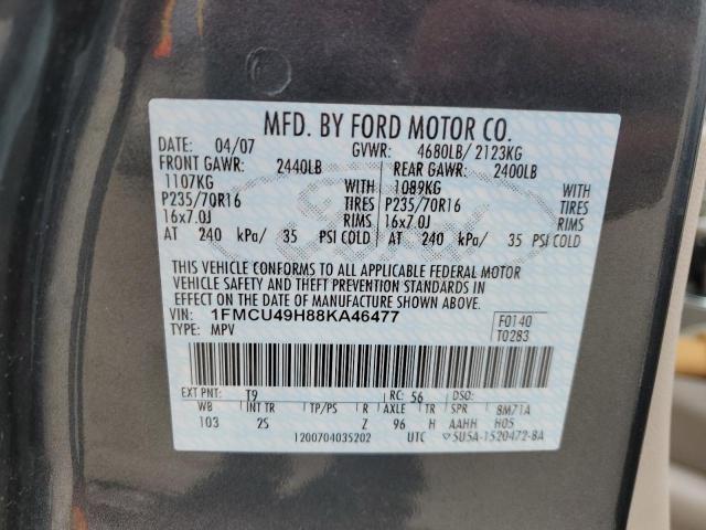 2008 Ford Escape Hev VIN: 1FMCU49H88KA46477 Lot: 78549553