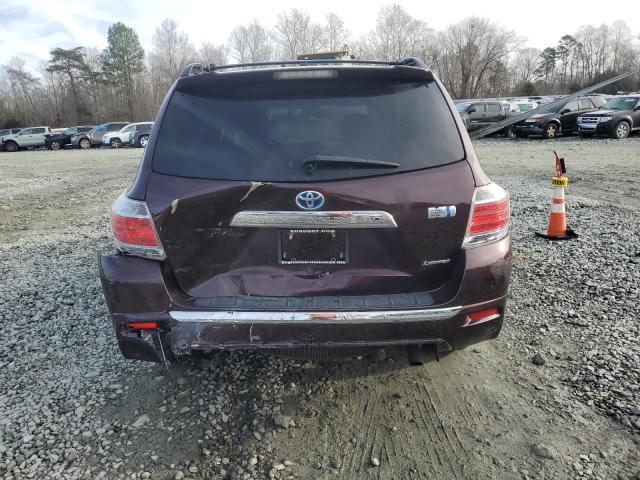 VIN JTEDC3EH0D2011630 2013 Toyota Highlander, Hybri... no.6