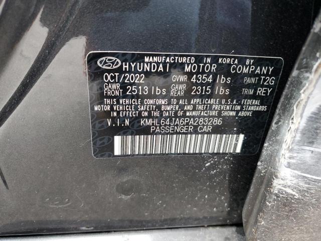 VIN KMHL64JA6PA283286 2023 Hyundai Sonata, Sel no.12