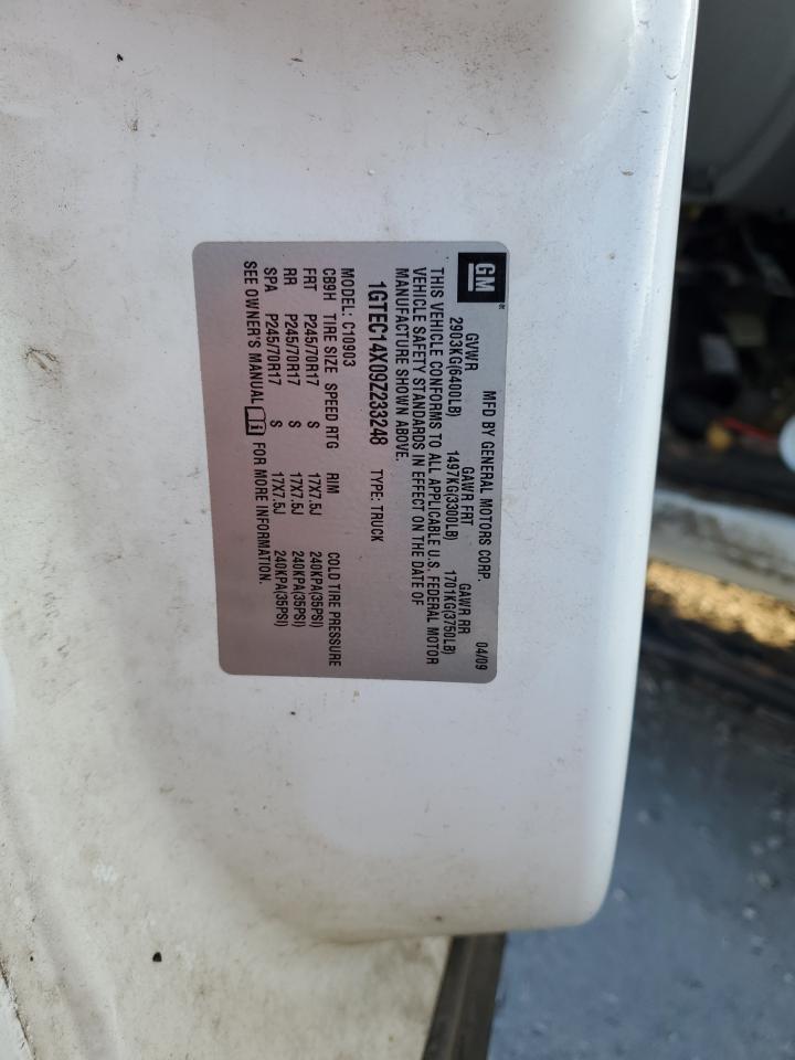 1GTEC14X09Z233248 2009 GMC Sierra C1500