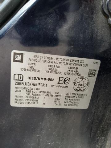2016 GMC TERRAIN SL - 2GKFLUEK7G6150311