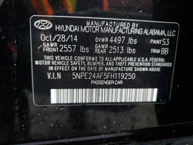 5NPE24AF5FH119250 | 2015 Hyundai sonata se