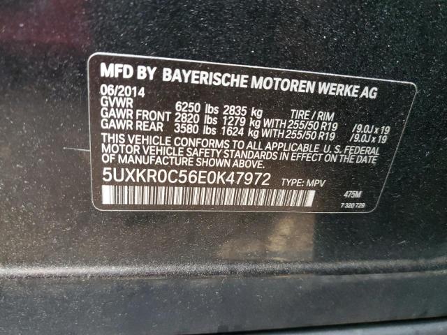 VIN 5UXKR0C56E0K47972 2014 BMW X5, Xdrive35I no.13