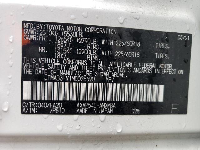 2021 TOYOTA RAV4 PRIME - JTMAB3FV1MD026690
