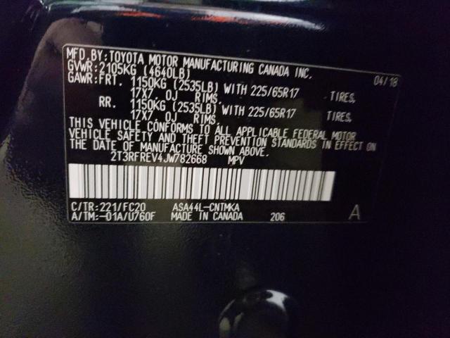 2018 TOYOTA RAV4 XLE - 2T3RFREV4JW782668