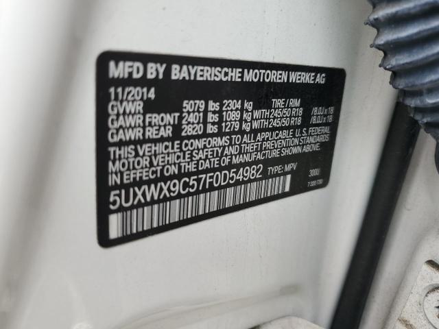 5UXWX9C57F0D54982 | 2015 BMW X3 XDRIVE2