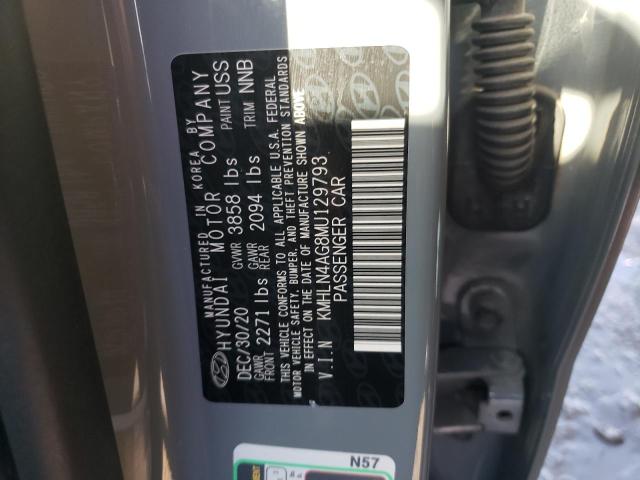 KMHLN4AG8MU129793 | 2021 HYUNDAI ELANTRA SE