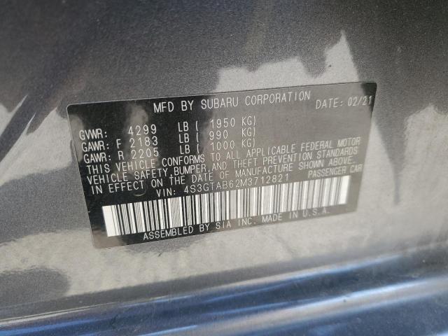 4S3GTAB62M3712821 | 2021 SUBARU IMPREZA