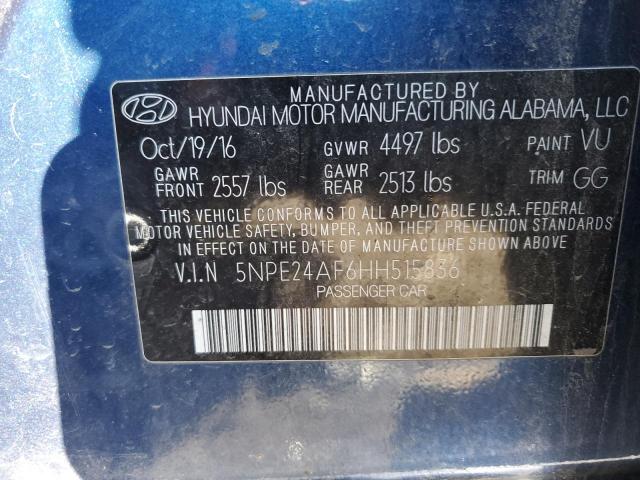 5NPE24AF6HH515836 | 2017 HYUNDAI SONATA SE