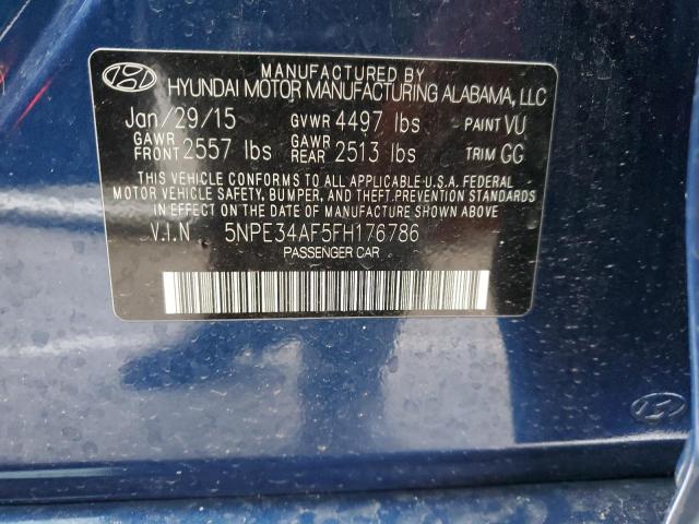 5NPE34AF5FH176786 | 2015 HYUNDAI SONATA SPO