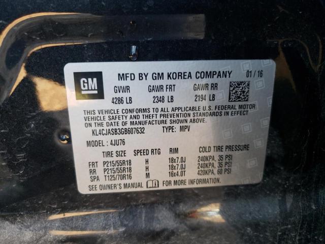 KL4CJASB3GB607632 | 2016 BUICK ENCORE