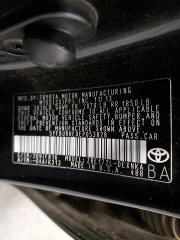 5YFBURHE0EP053828 | 2014 TOYOTA COROLLA L