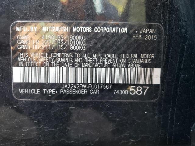 2015 MITSUBISHI LANCER SE JA32V2FW1FU017567