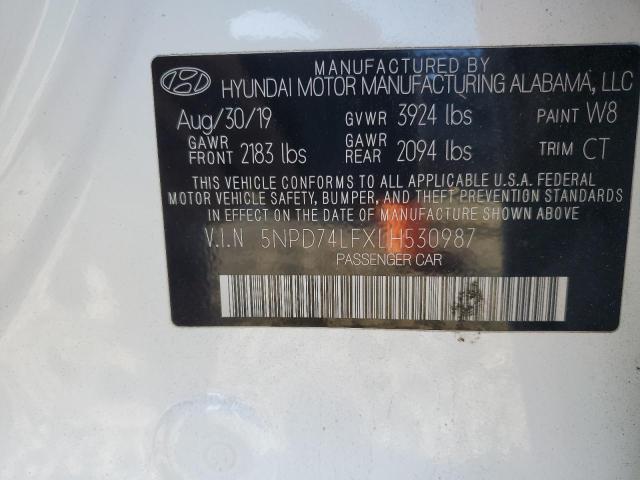 5NPD74LFXLH530987 | 2020 HYUNDAI ELANTRA SE