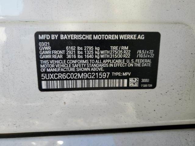 2021 BMW X5 XDRIVE4 - 5UXCR6C02M9G21597