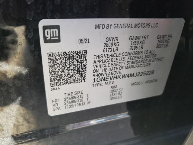 1GNEVHKW4MJ225228 | 2021 CHEVROLET TRAVERSE L