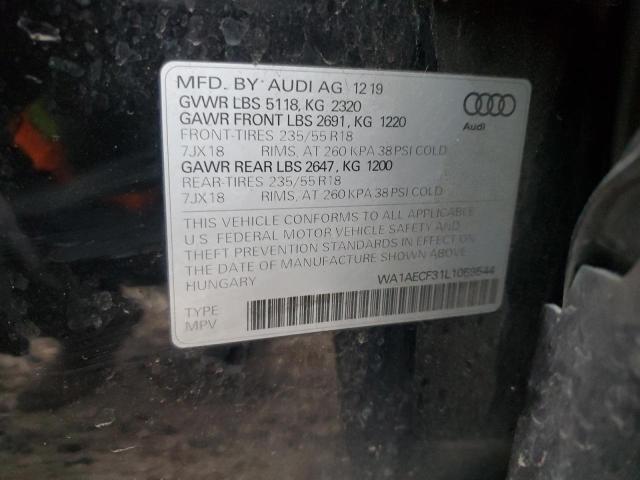 WA1AECF31L1059544 | 2020 AUDI Q3 PREMIUM