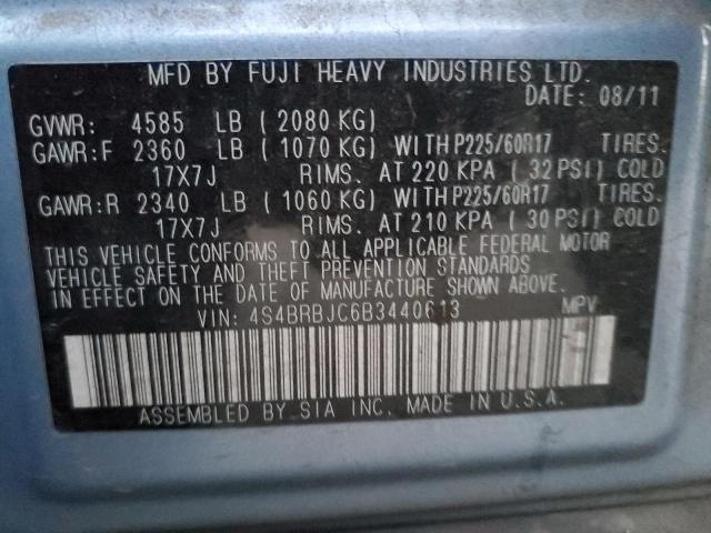 Image 13 of 2011 Subaru Outback salvage vehicle - Lot #80732273 at Copart
