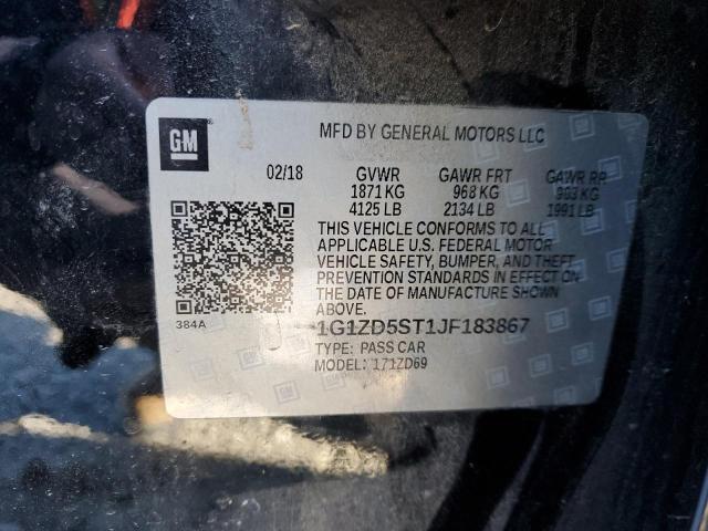 2018 CHEVROLET MALIBU LT - 1G1ZD5ST1JF183867