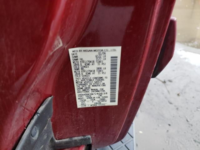 2006 Nissan Titan Xe VIN: 1N6AA06B36N540638 Lot: 39240665