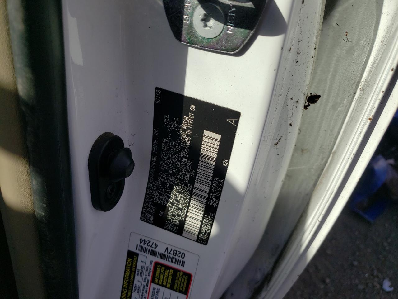 5TDZK23CX9S227368 2009 Toyota Sienna Ce