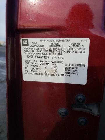 Image 13 of 2004 Chevrolet TrailBlazer salvage vehicle - Lot #82539123 at Copart