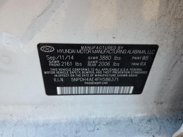 5NPDH4AE4FH586371 | 2015 HYUNDAI ELANTRA SE