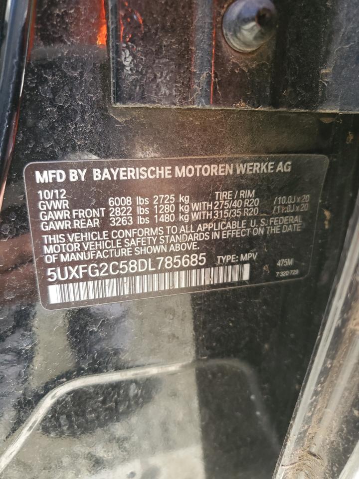 5uxfg2c58dl785685 5UXFG2C58DL785685 2013 BMW X6 xDrive35I