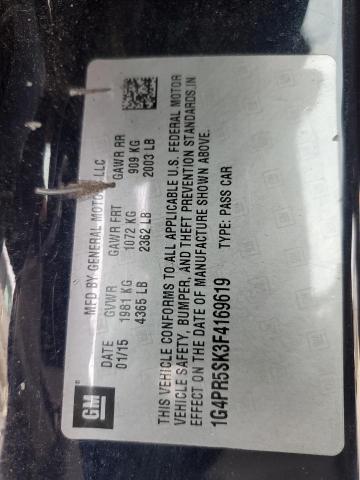 2015 BUICK VERANO CON 1G4PR5SK3F4169619