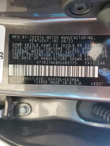 2024 TOYOTA CAMRY TRD 4T1KZ1AK8RU089175  81094123